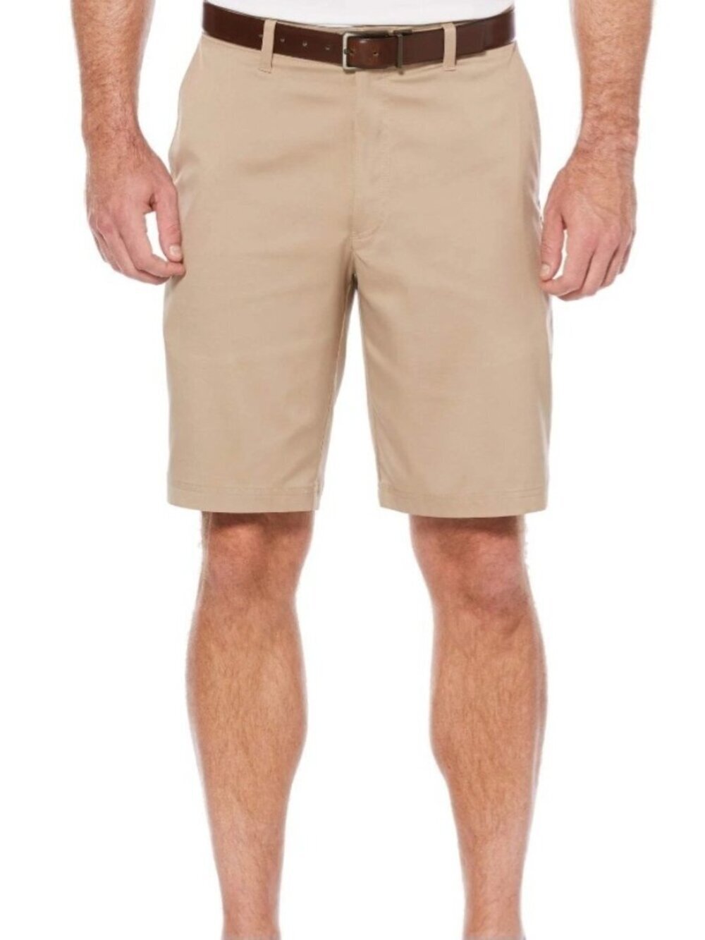 Pga Tour Mens Size 50 Flat Front Shorts Golf Active Gripper Waistband Khaki Nwt